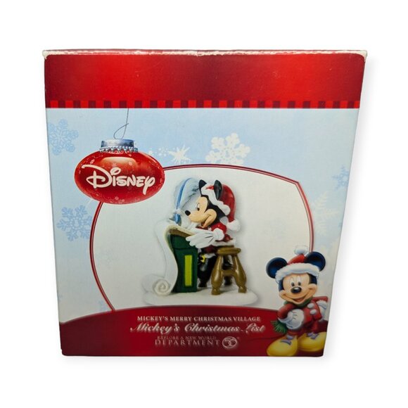 Department56 X Disney Mickey's Christmas List Figure NEW - Picture 1 of 16